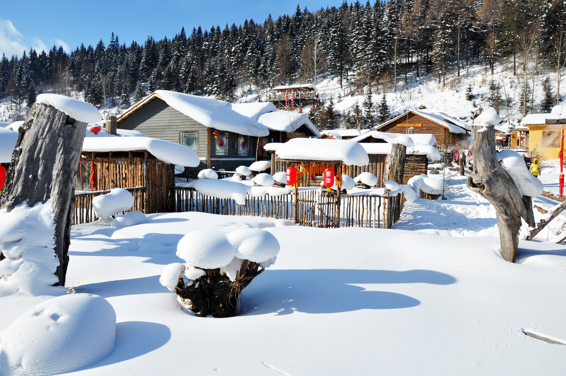 雪乡风景封面图