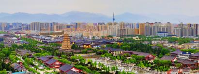 景点：西安清晨
